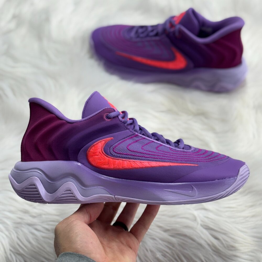 Nike Giannis Immortality 4 Black Raspberry Mens Basketball FQ3680-500 VNDS Sz 9